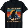 Bigfoot Sasquatch Vintage Retro Sunset Introvert Funny TShirt