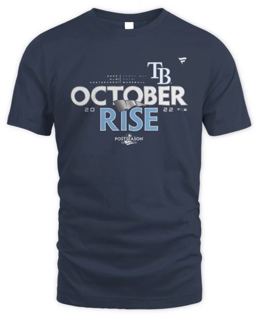 Tampa Bay Rays October Rise 2022 Postseason Tee Shirt