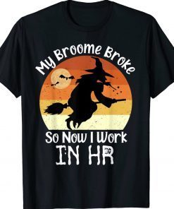 Funny HR Witch Human Resources Halloween Costume Tee Shirt