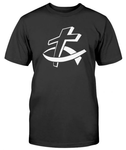 Christian Fish Cross Vintage T-Shirt - ShirtsOwl Office