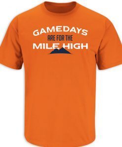 Gamedays Are For The Mile High Denver Tee Shirt