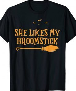 He Likes My Pumpkins She Likes My Broomstick Halloween Unisex Shirts