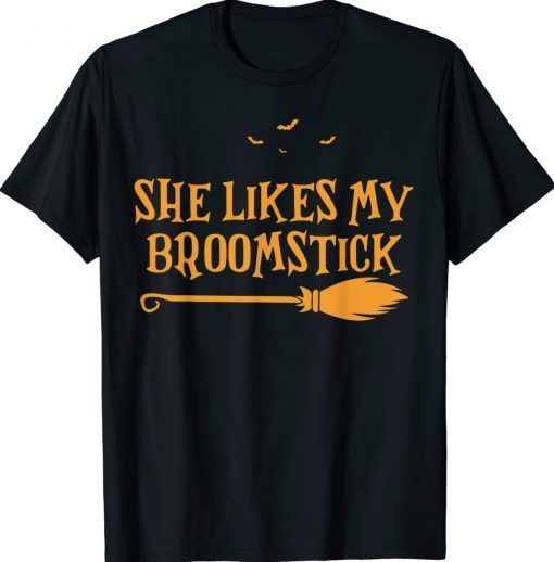 He Likes My Pumpkins She Likes My Broomstick Halloween Unisex Shirts