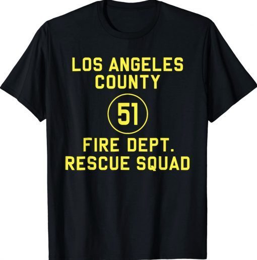 Truck Side 51 Emergency Squad Reproduction Logo Essential Tee Shirt