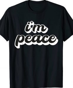 I'm Peace I Come in Peace Couples Vintage TShirt