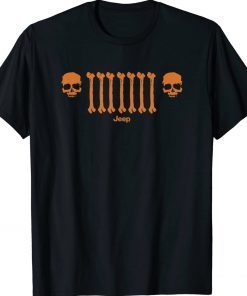 Jeep Bone Grille Orange Tee Shirt