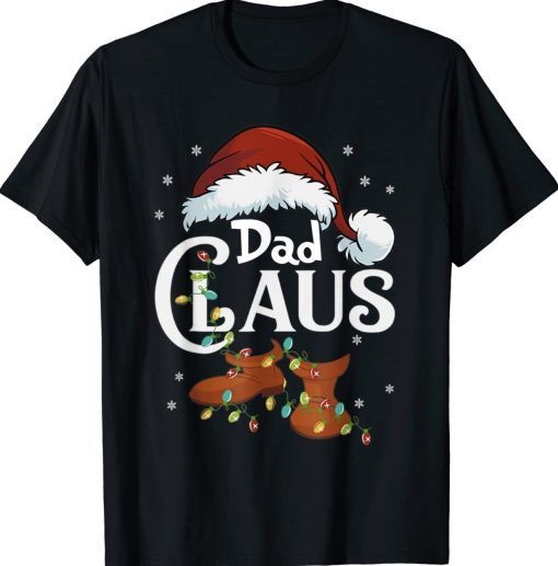 Dad Claus Santa Funny Christmas Pajama Matching Family Tee Shirt