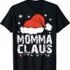 Momma Claus Christmas Pajama Family Matching Xmas Gift T-Shirt