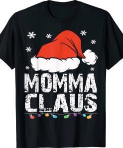 Momma Claus Christmas Pajama Family Matching Xmas Gift T-Shirt