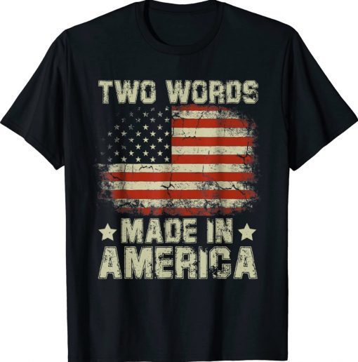 Biden Two Words Made In America Vintage TShirt