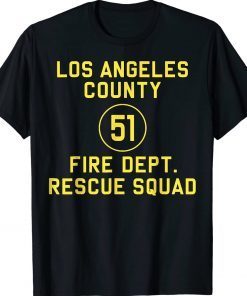 Truck Side 51 Emergency Squad Reproduction Logo Essential Tee Shirt