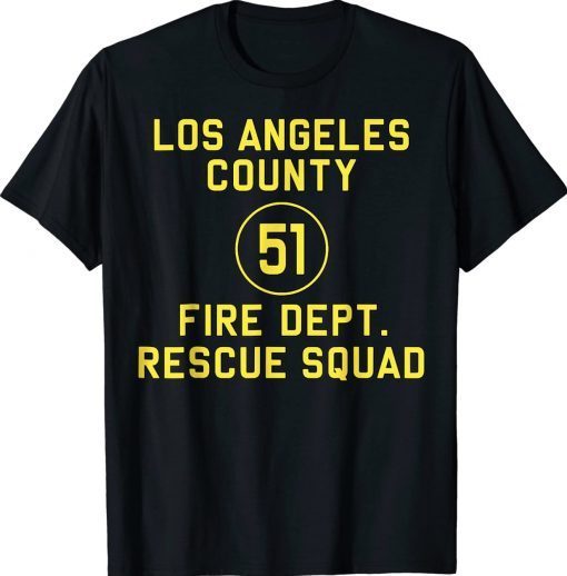 Truck Side 51 Emergency Squad Reproduction Logo Essential Tee Shirt