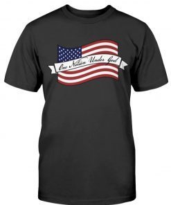 Patriotic One Nation Under God Flag T-Shirt