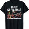 Farm Tractor Merry Christmas Farmer Xmas Funny TShirt