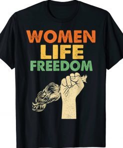 Vintage Women Life Freedom Iran Feminist T-Shirt