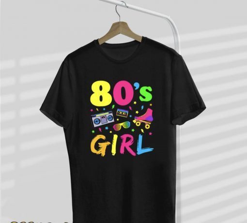 80’s Girl Birthday Party Costume Retro Vintage Tee Shirt