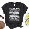 Womens I Am A Proud Boss Of Stubborn Employees They Are Bit Crazy T-Shirt