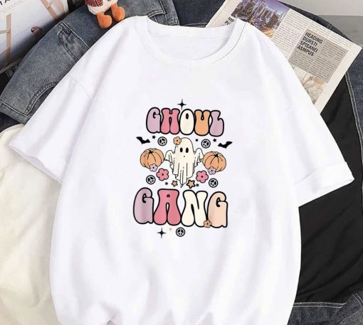 Ghoul Gang Groovy Hey Boo Pumpkin Boo Crew Halloween Gift T-Shirt