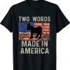 Biden Two Words Made-In-America Funny T-Shirt