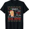 Fake News US President Donald Trump Ugly Christmas Vintage TShirt