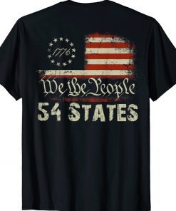 54 States USA American Flag Joe Biden Gaff Funny T-Shirt