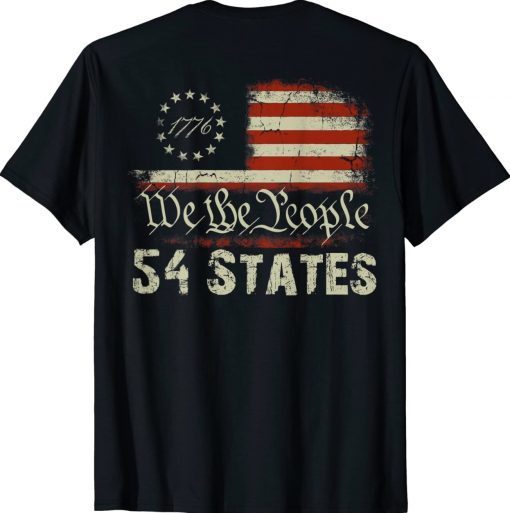 54 States USA American Flag Joe Biden Gaff Funny T-Shirt