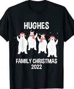 Hughes Family Name Hughes Family Christmas Xmas T-Shirt