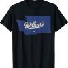 Wilbur Washington WA Map Vintage TShirt