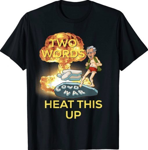 Two Words Made In America Funny Joe Biden US Flag Pro Trump 2024 TShirt