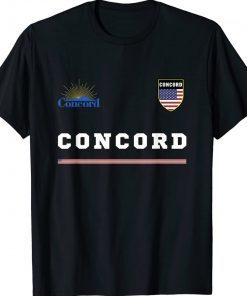 Concord California Sports Soccer Jersey National Pride Tee Shirt