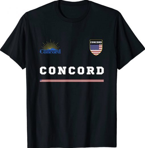 Concord California Sports Soccer Jersey National Pride Tee Shirt