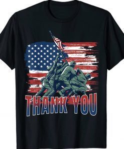 Veterans Day American Flag Thank You Military Honor Funny Shirts