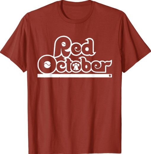 Official Red October Philly Philadelphia Baseball Tee Shirt