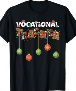 Vocational Teacher Christmas Vibes for Vocational Teacher Tee Shirt