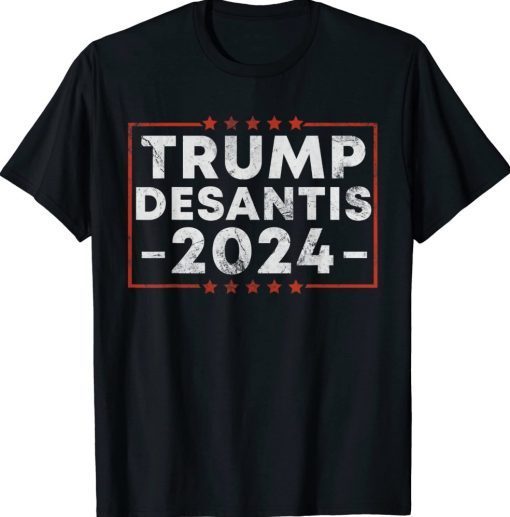 TRUMP RON DESANTIS PRESIDENT 2024 Tee Shirt