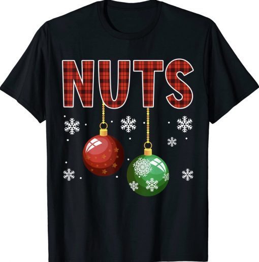 Chest Nuts Matching Chestnuts Funny Christmas Couples Nuts Tee Shirt