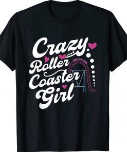 Crazy Roller Coaster Girl Vintage Shirts