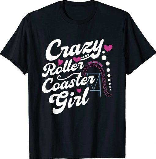 Crazy Roller Coaster Girl Vintage Shirts