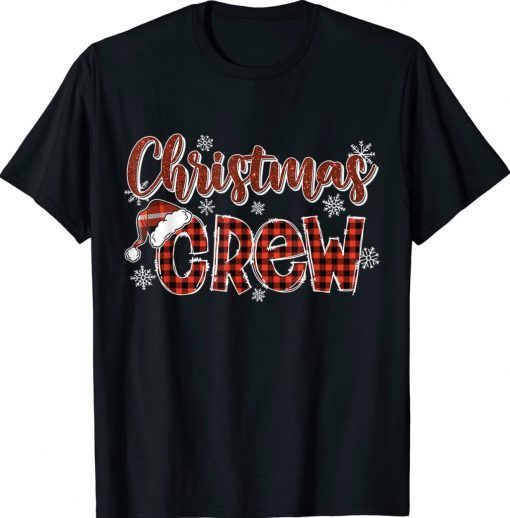 Christmas Crew Red Plaid Cute Xmas Funny T-Shirt