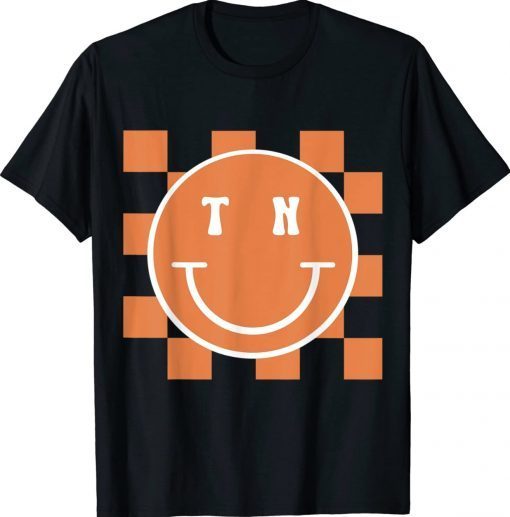 Tennessee Retro Happy Checkerboard Tee Shirt