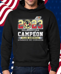 2023 Del Apertura Campeon Club America Grandes De Corazon Shirt Hoodie