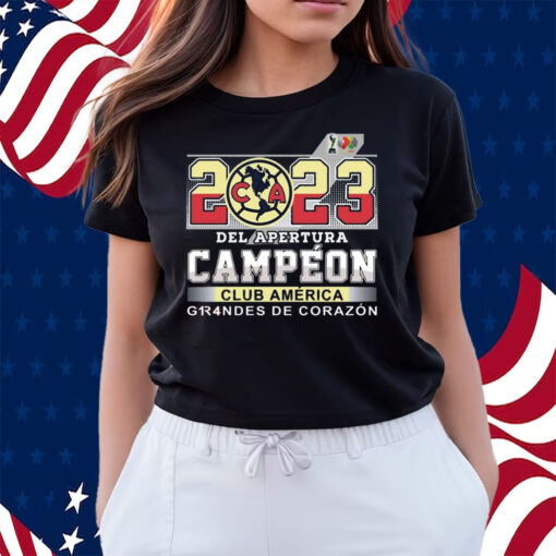 2023 Del Apertura Campeon Club America Grandes De Corazon Shirts