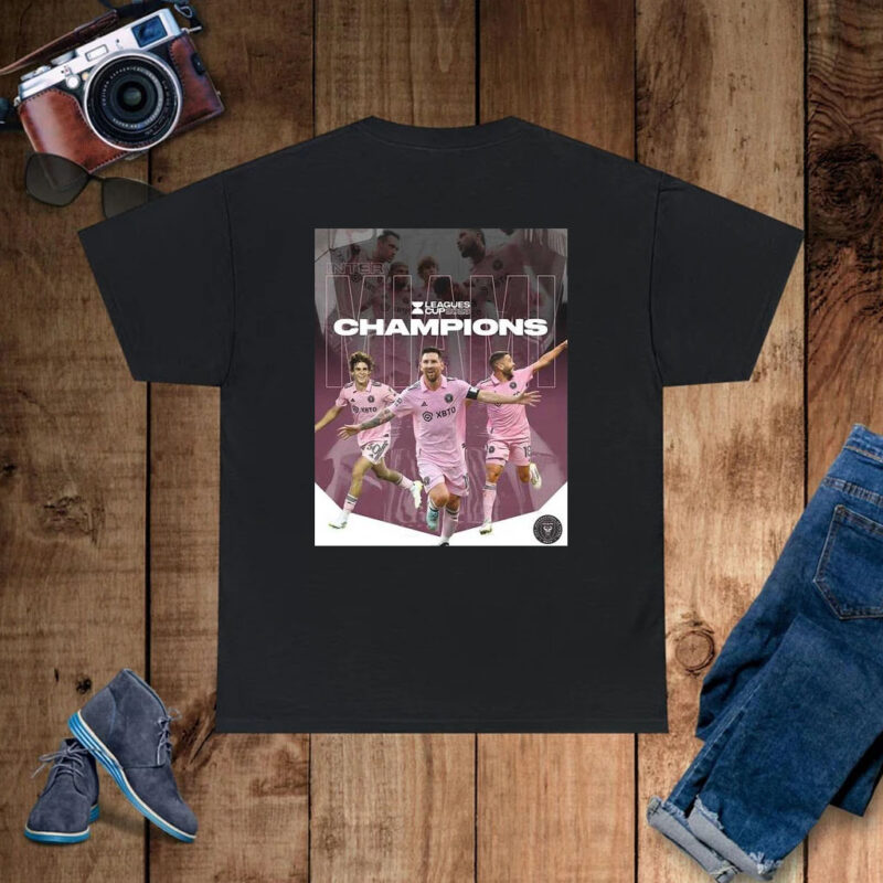 Official 2023 leagues cup champions are the inter miamI cf unisex T-shirt
