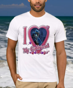 Rocky Rickaby I Love My Girlfriend Heart T-shirt