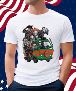 Florida Gators Horror Movies Characters Bus Halloween 2023 Shirt