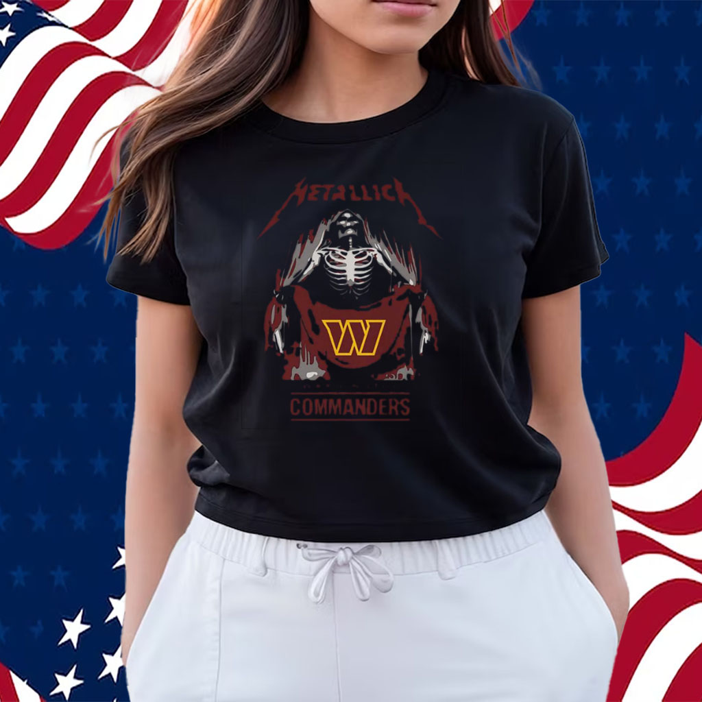 Official metallica Collab Washington Commanders T-Shirt, hoodie