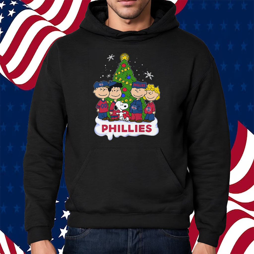 Philadelphia Phillies Snoopy Peanuts Christmas TShirt ShirtsOwl Office