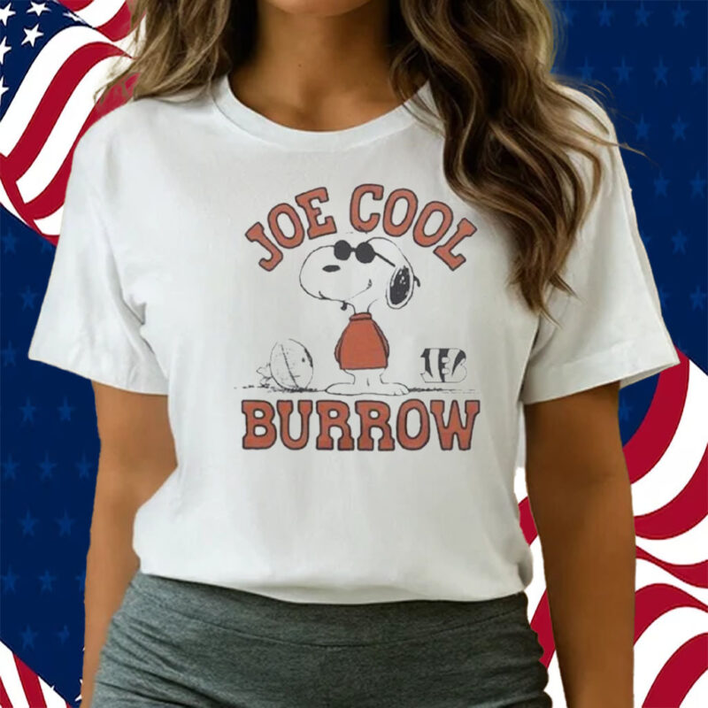 Snoopy Peanuts X Bengals Joe Cool Burrow T-Shirts