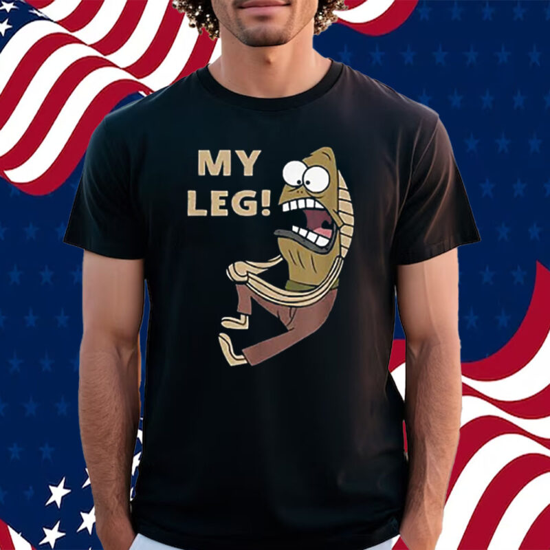 Spongebob Squarepants Fred The Fish My Leg Shirt