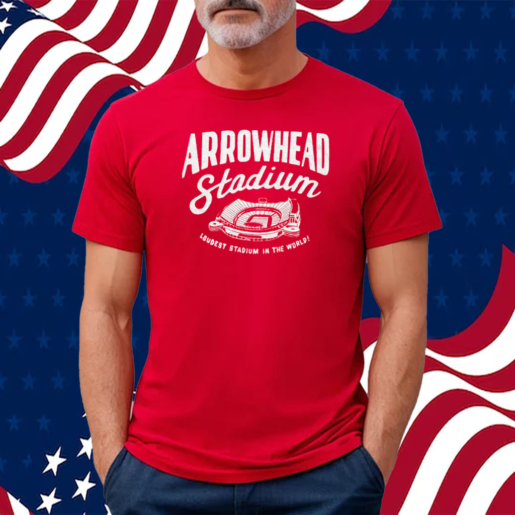 Arrowhead Loudest Stadium Red T-Shirt